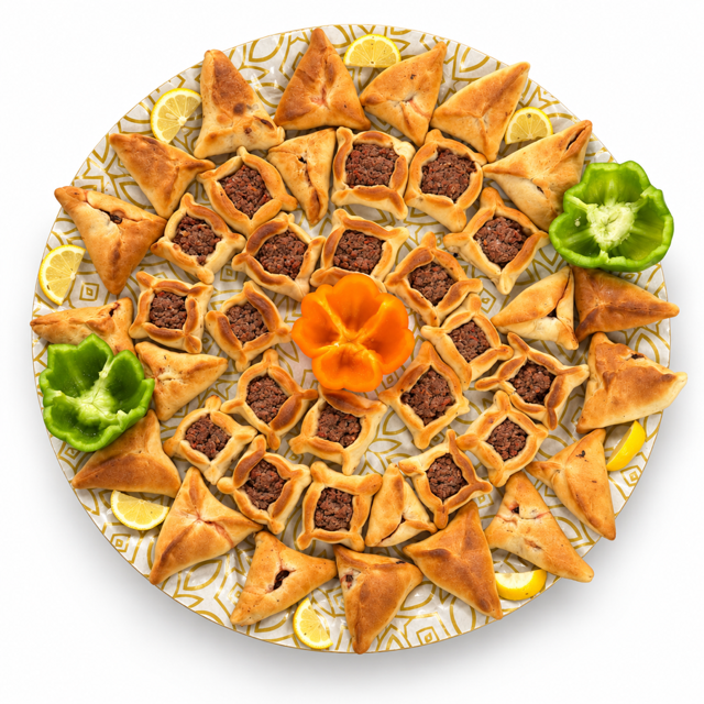 Pastry assortment tray.