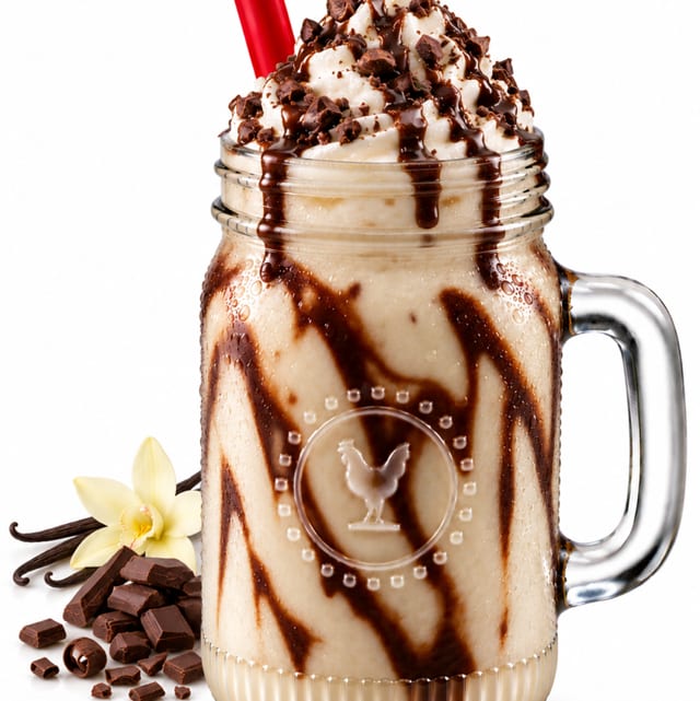 Vanilla Chocolate Milk Shake.