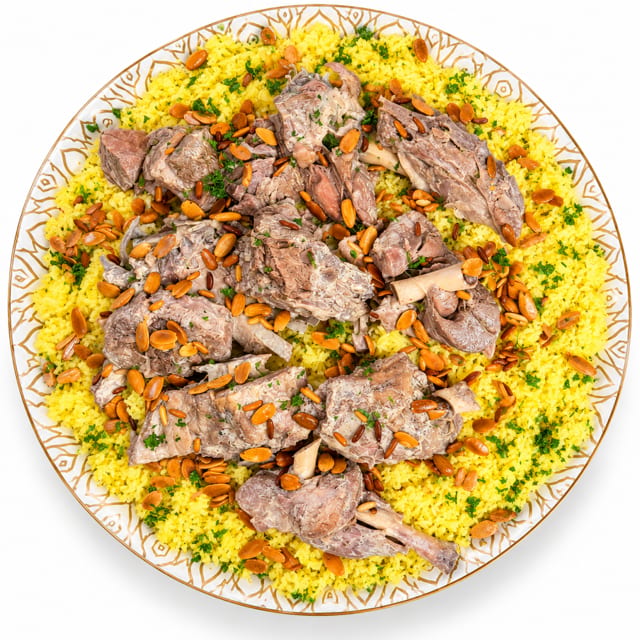 Mansaf Tray with Lamb.