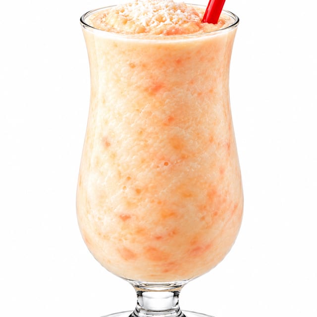 Peach Pina Colada Smoothie.