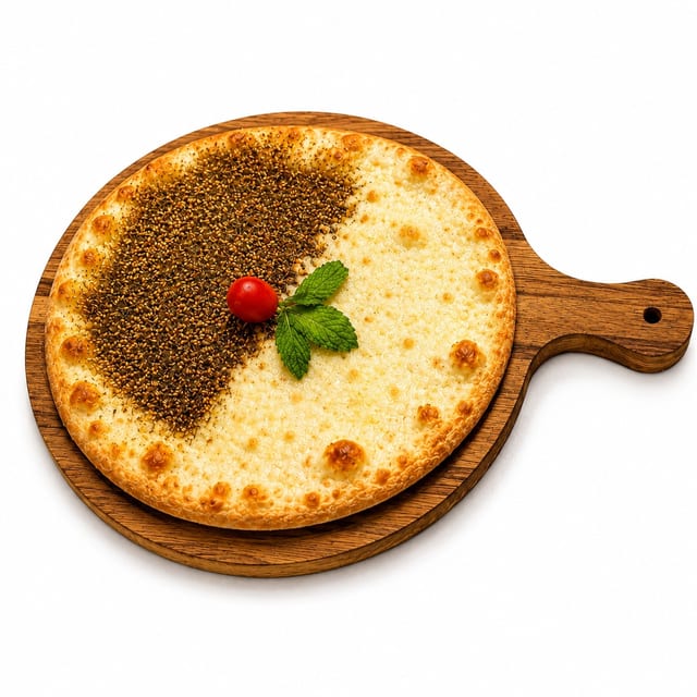 1/2 Cheese 1/2 Zatar.