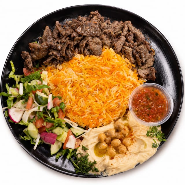 Beef Shawarma Platter.