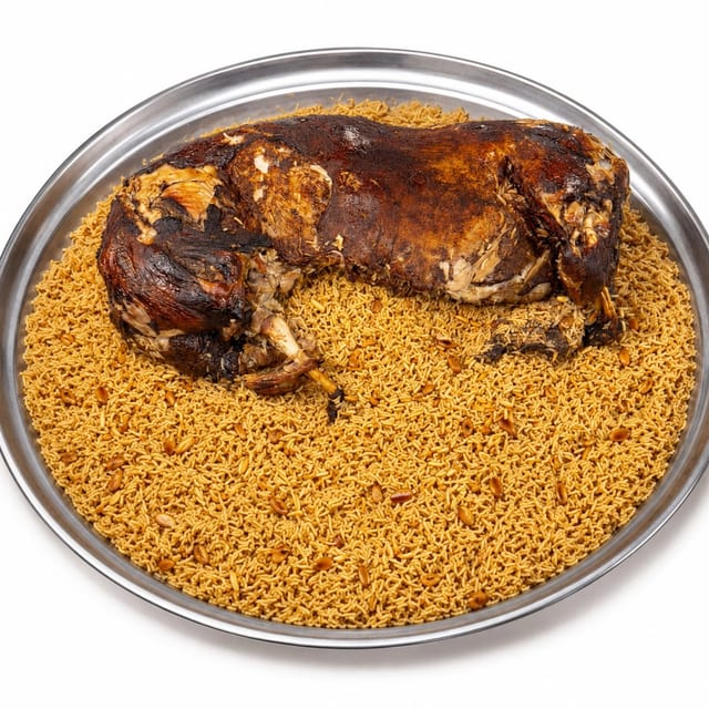 Whole Lamb over rice.