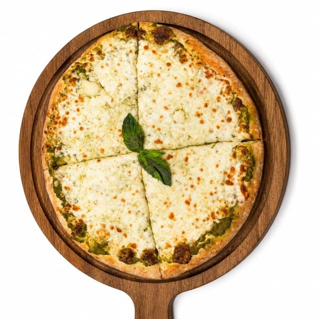 Cheese Manqeesh W/ Pesto.