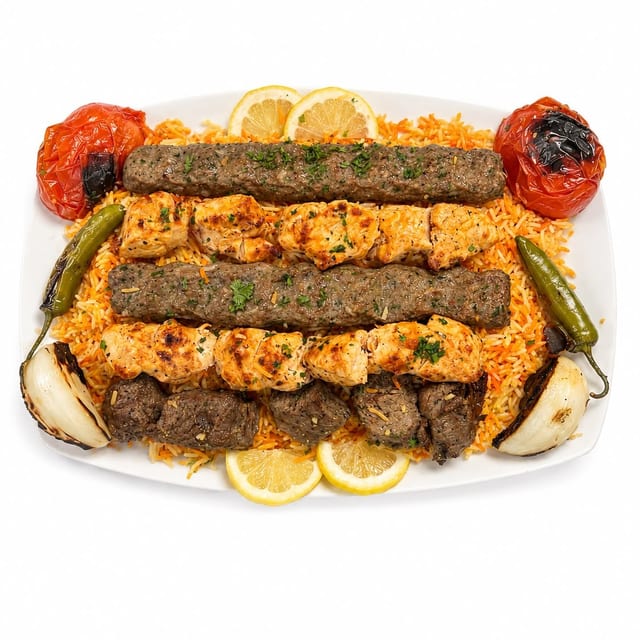 Mixed Grill For 2 (5 Skewers).