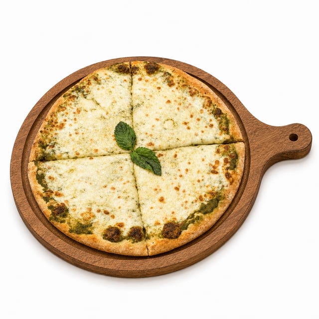 Cheese Manqeesh W/ Pesto.